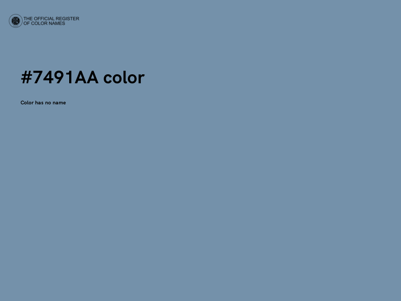 #7491AA color image