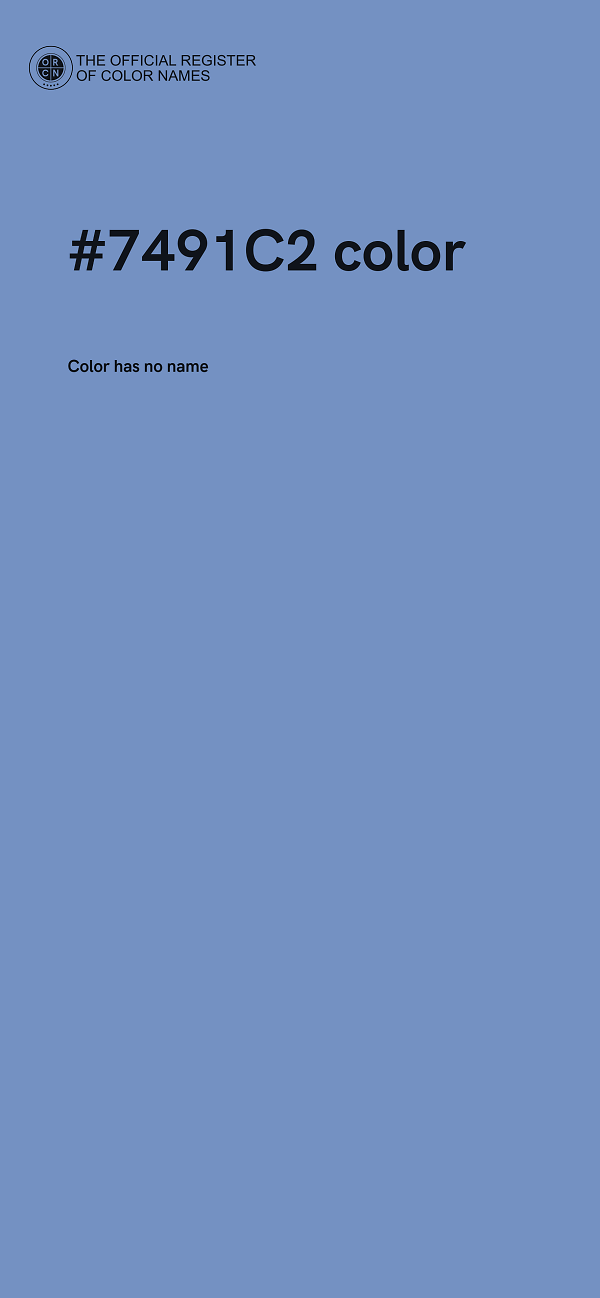 #7491C2 color image