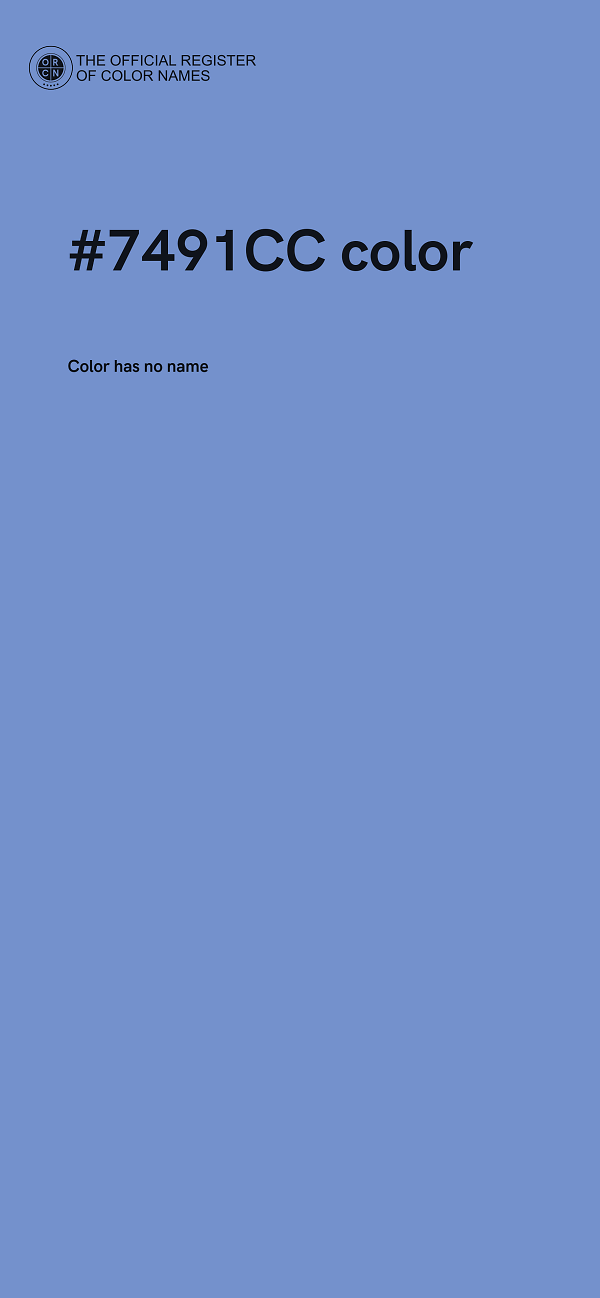 #7491CC color image