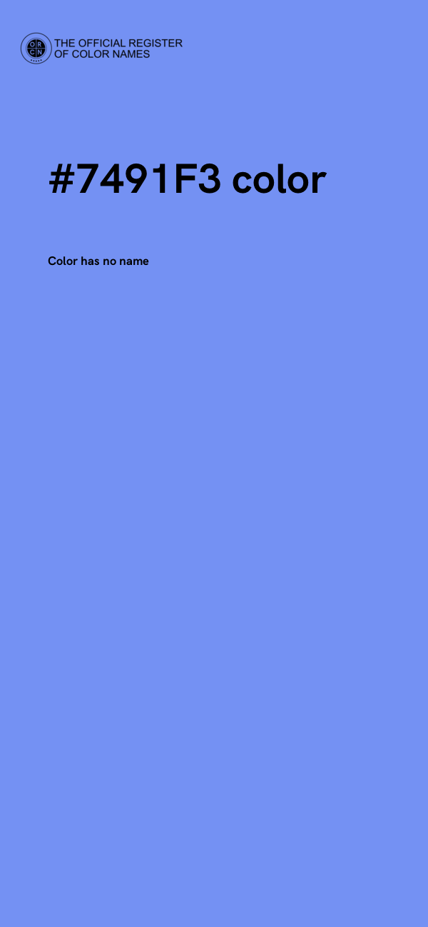 #7491F3 color image