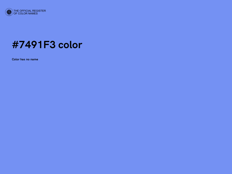 #7491F3 color image