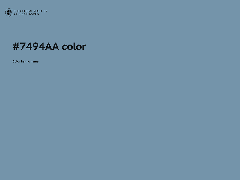 #7494AA color image