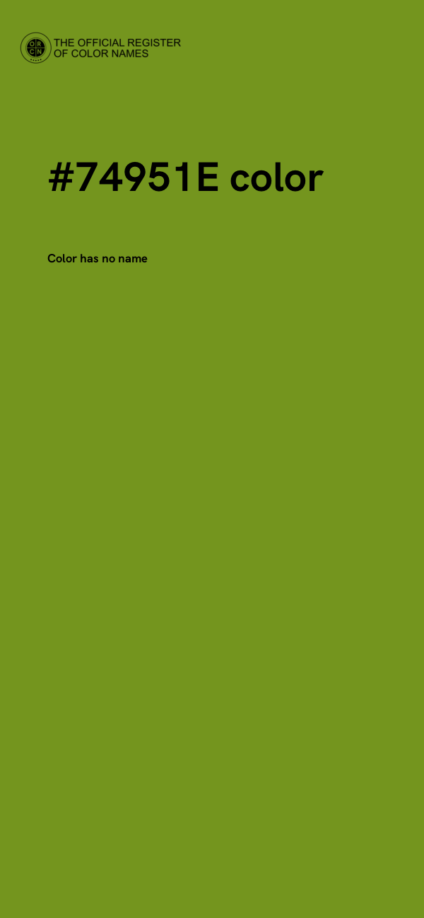 #74951E color image
