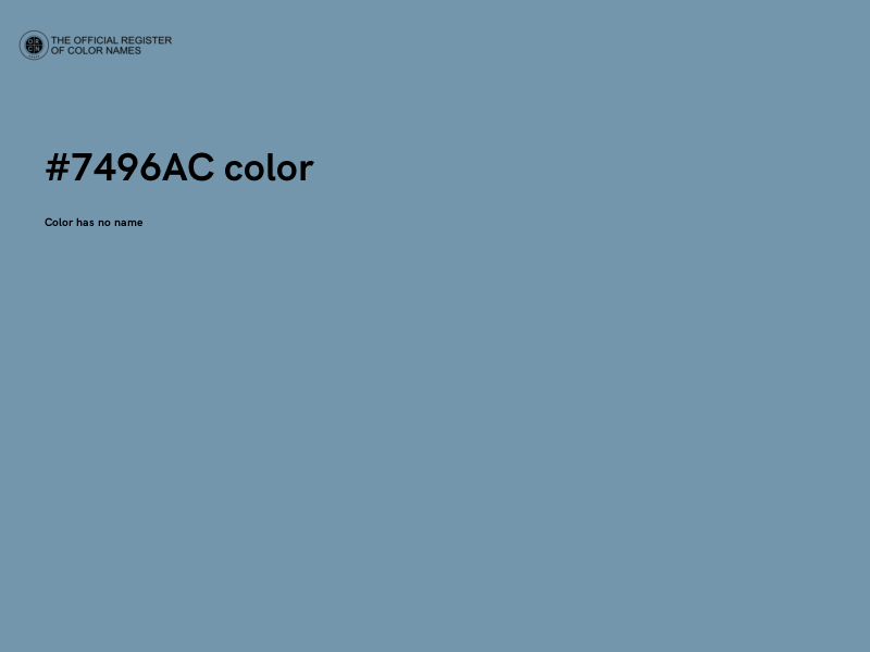 #7496AC color image