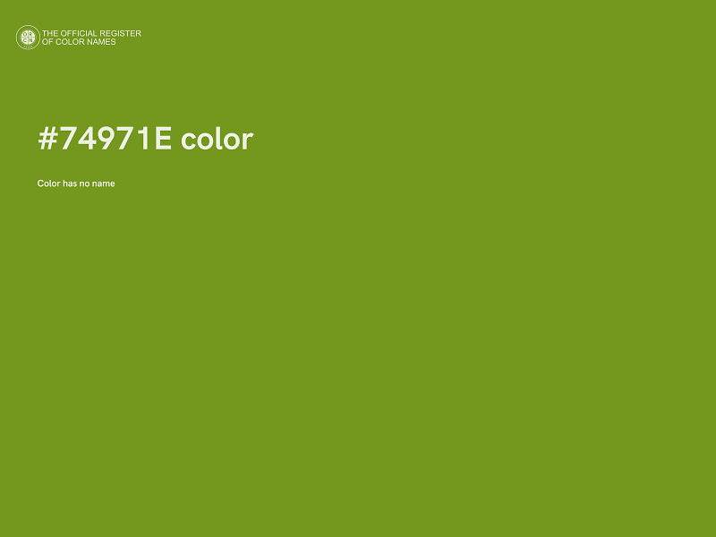 #74971E color image