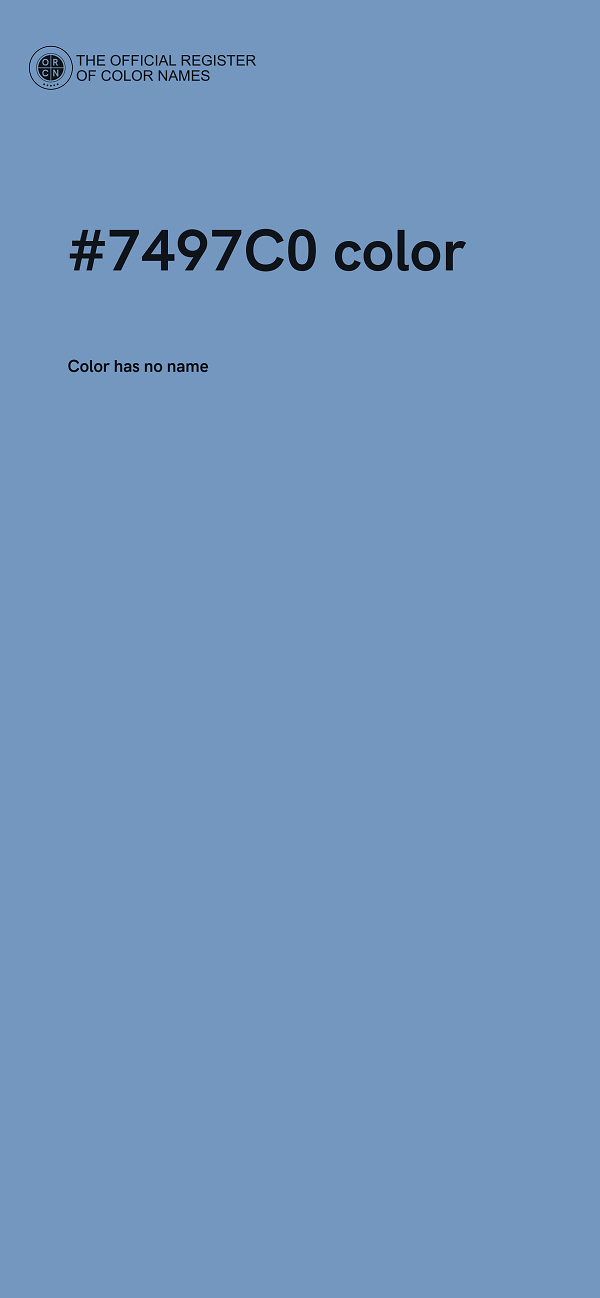 #7497C0 color image