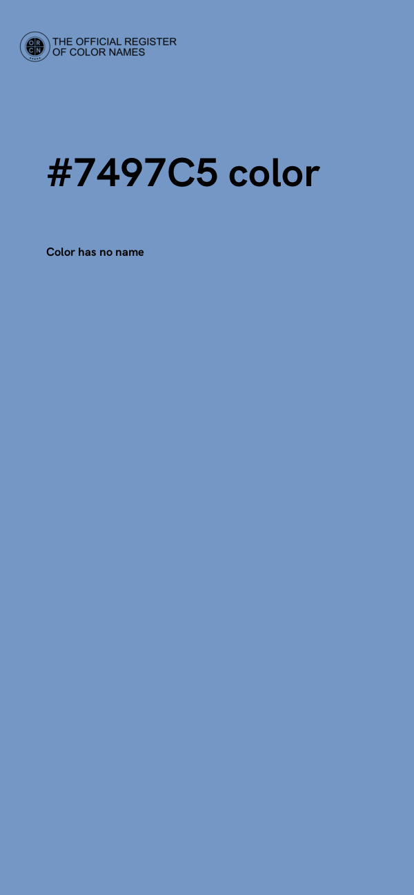 #7497C5 color image