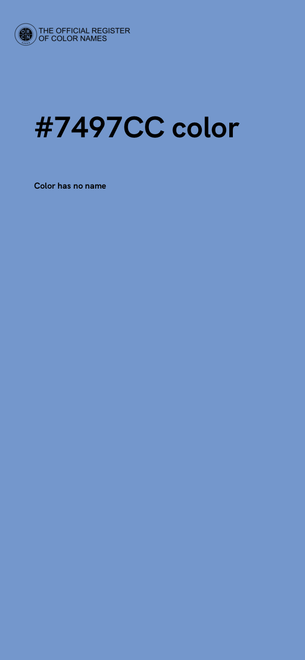 #7497CC color image