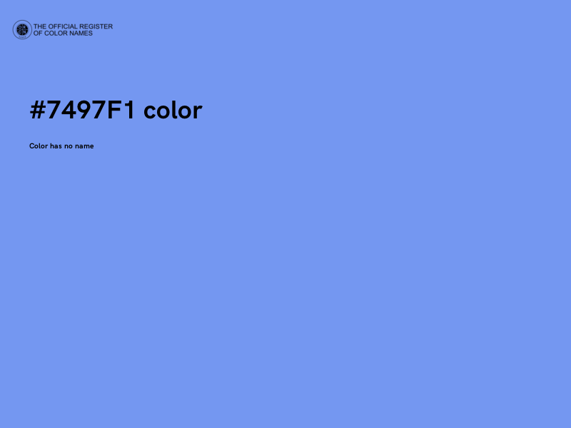 #7497F1 color image