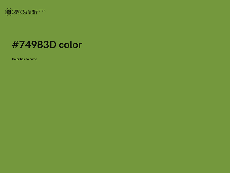 #74983D color image