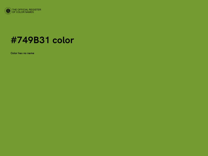 #749B31 color image