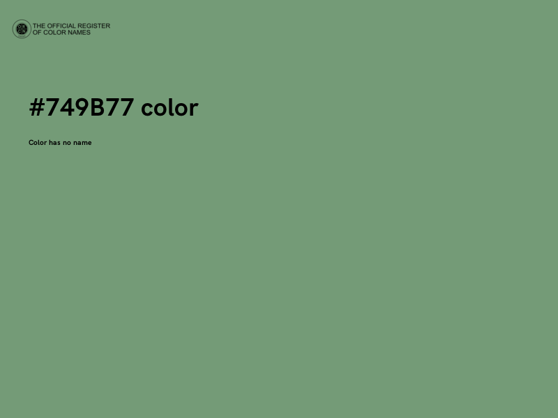 #749B77 color image