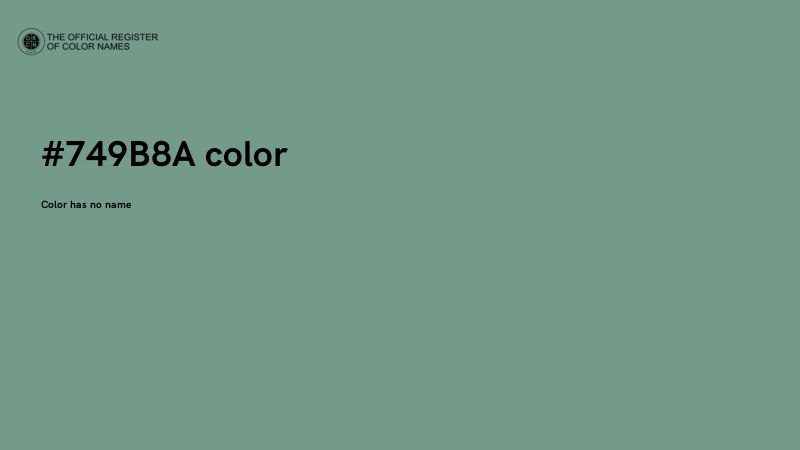 #749B8A color image