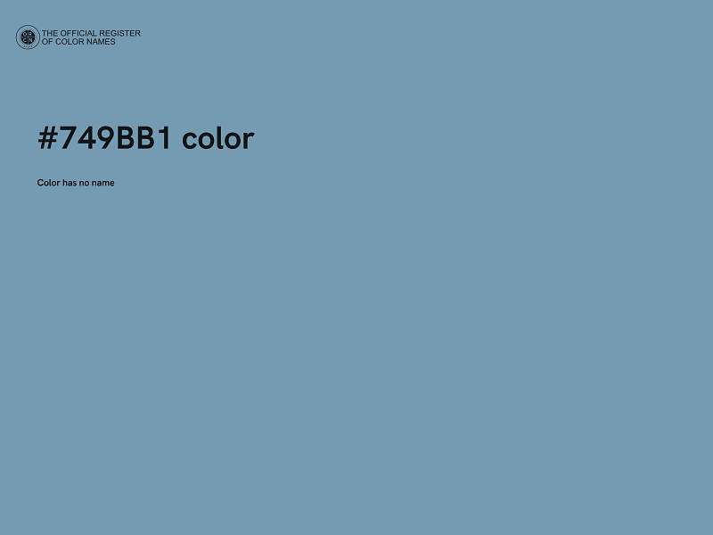 #749BB1 color image