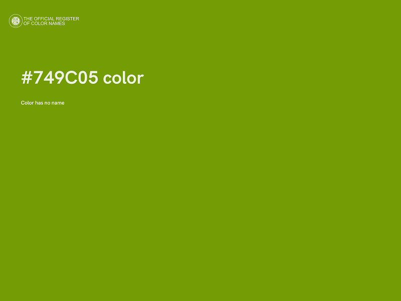 #749C05 color image