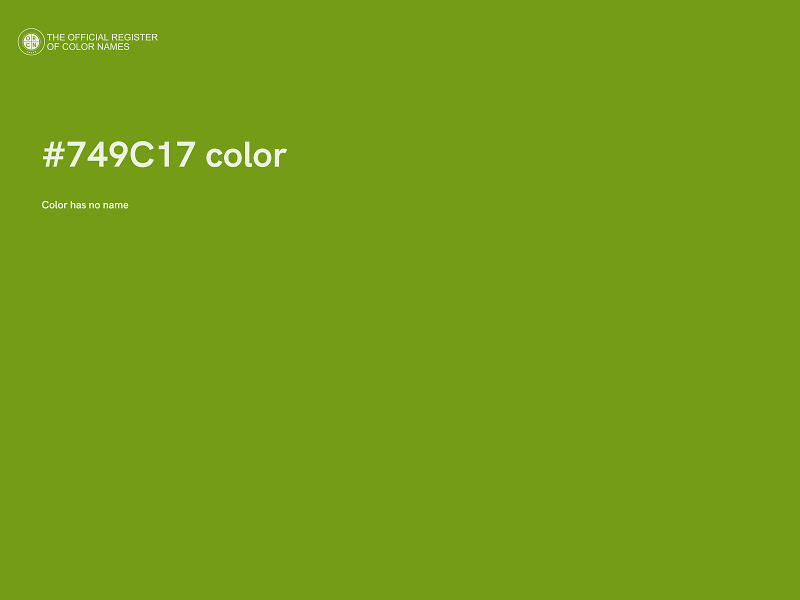 #749C17 color image