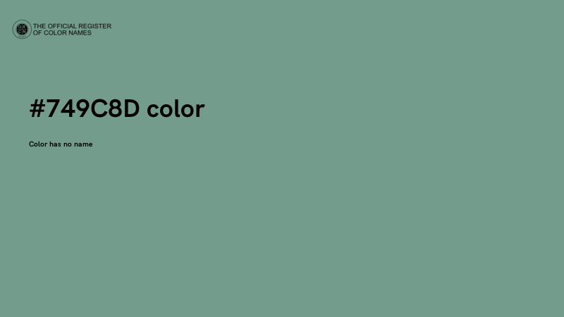 #749C8D color image