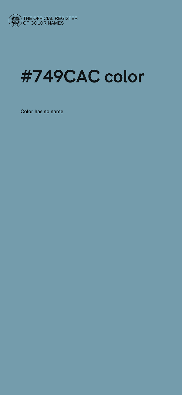 #749CAC color image