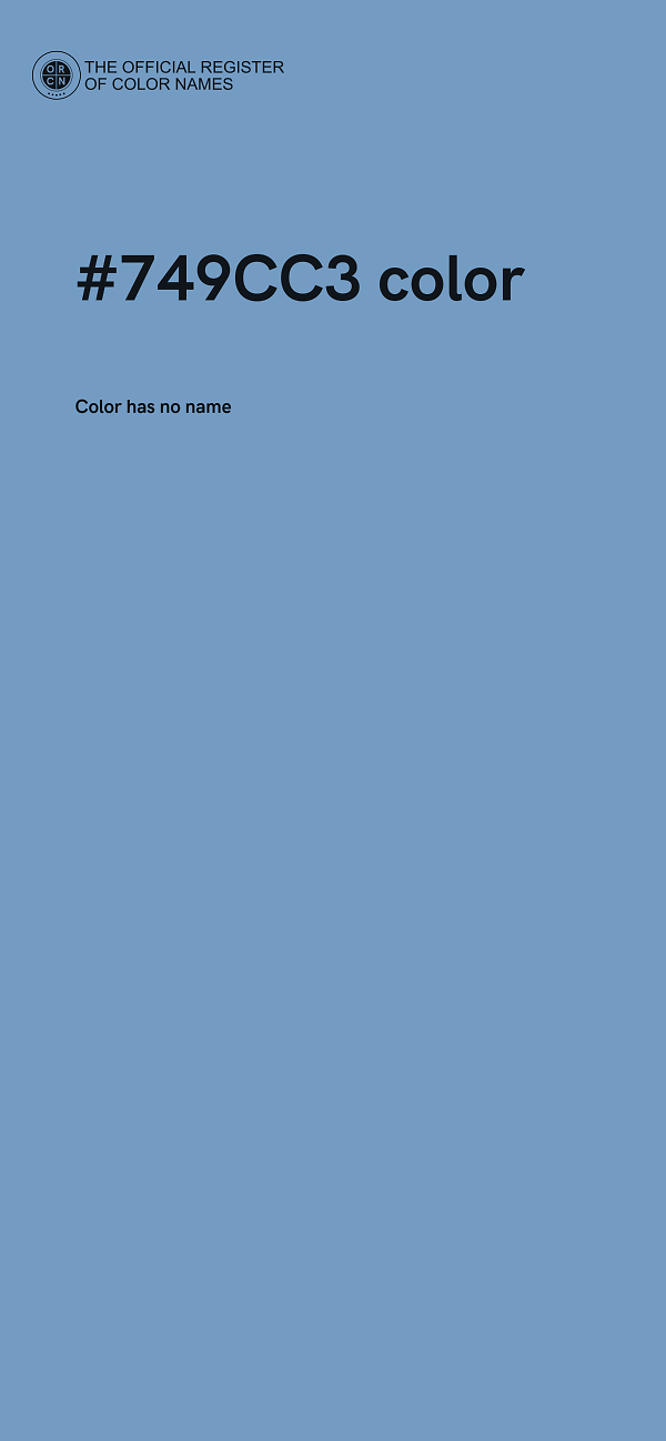 #749CC3 color image
