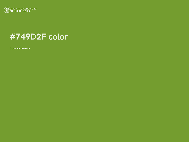 #749D2F color image