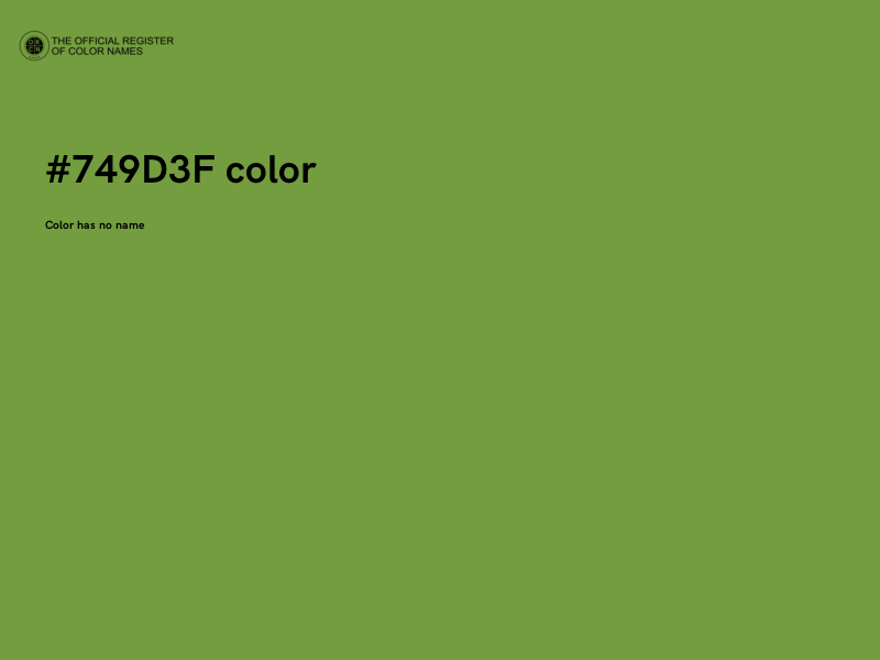 #749D3F color image