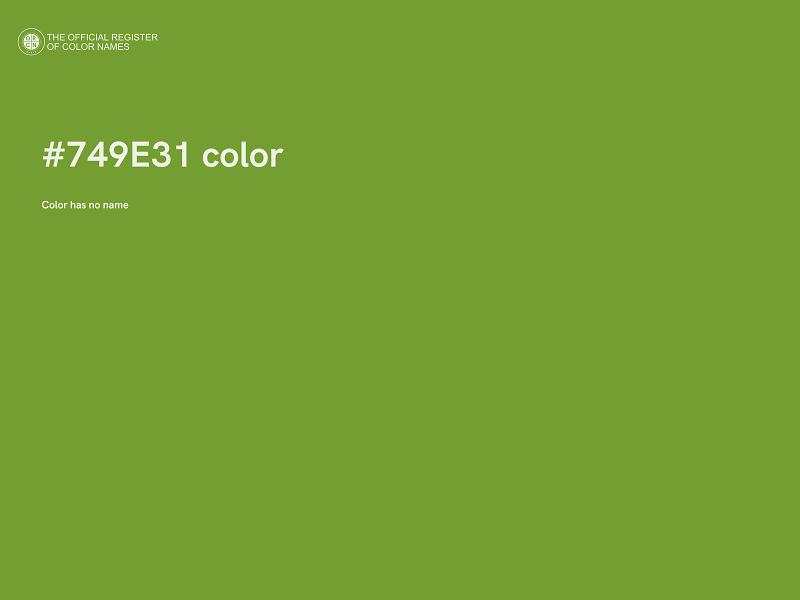 #749E31 color image