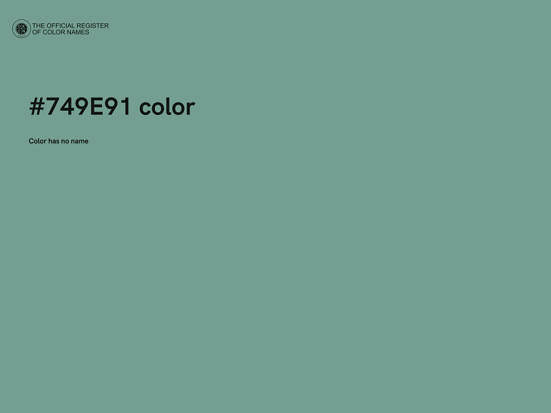 #749E91 color image