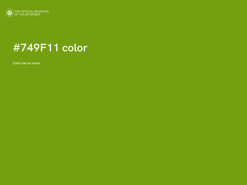 #749F11 color image