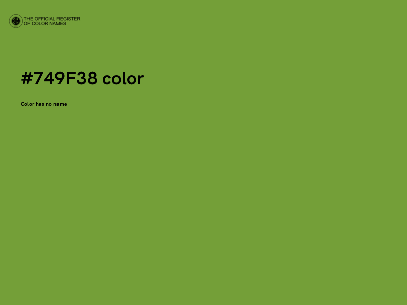 #749F38 color image