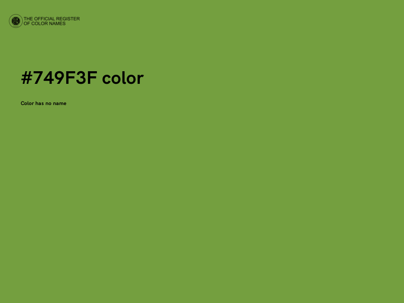 #749F3F color image