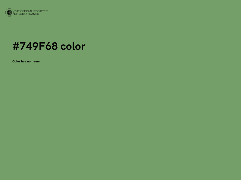 #749F68 color image