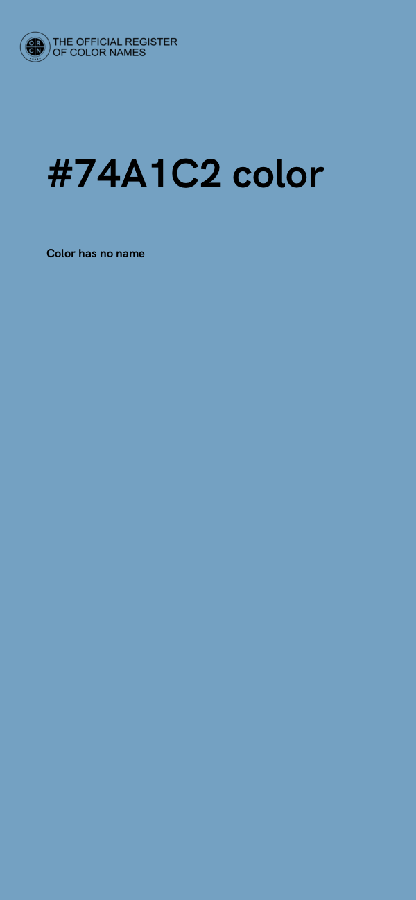 #74A1C2 color image