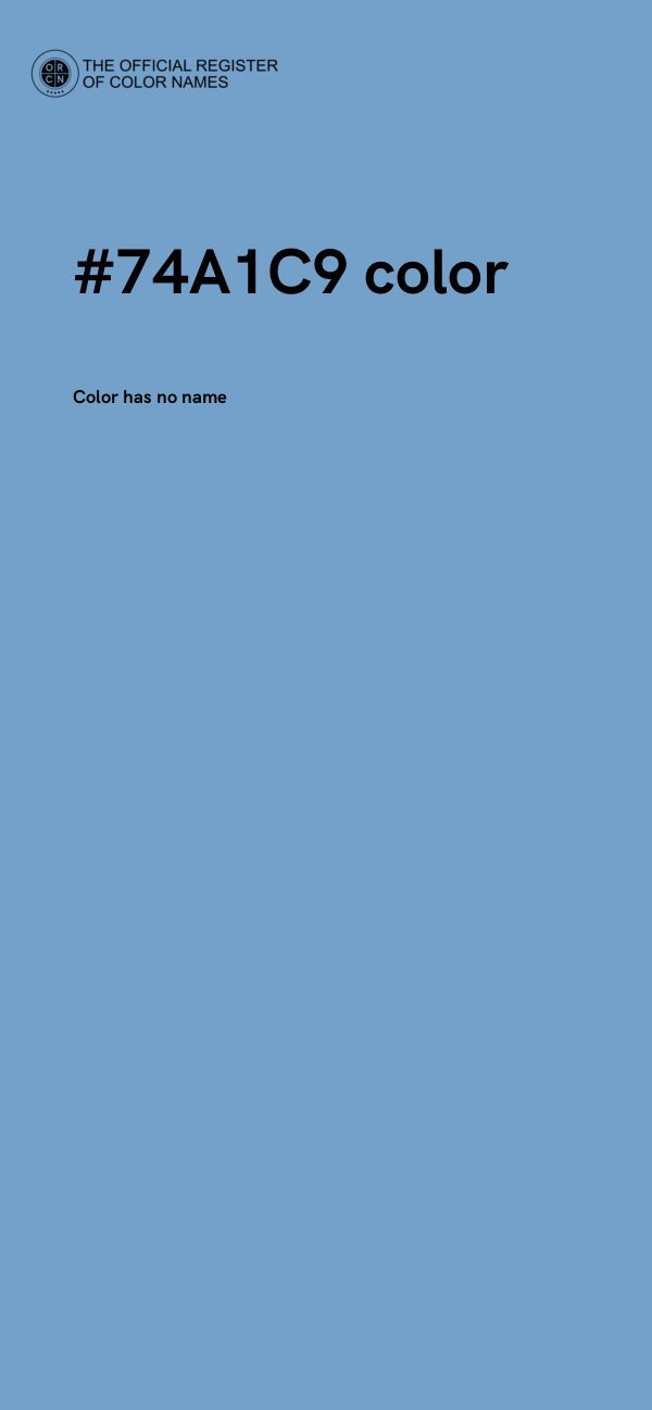 #74A1C9 color image