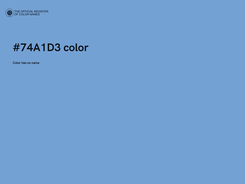 #74A1D3 color image