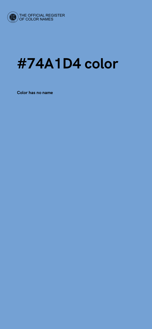 #74A1D4 color image