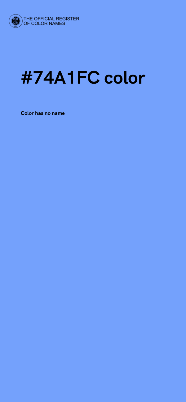 #74A1FC color image