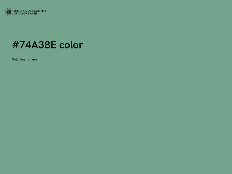 #74A38E color image
