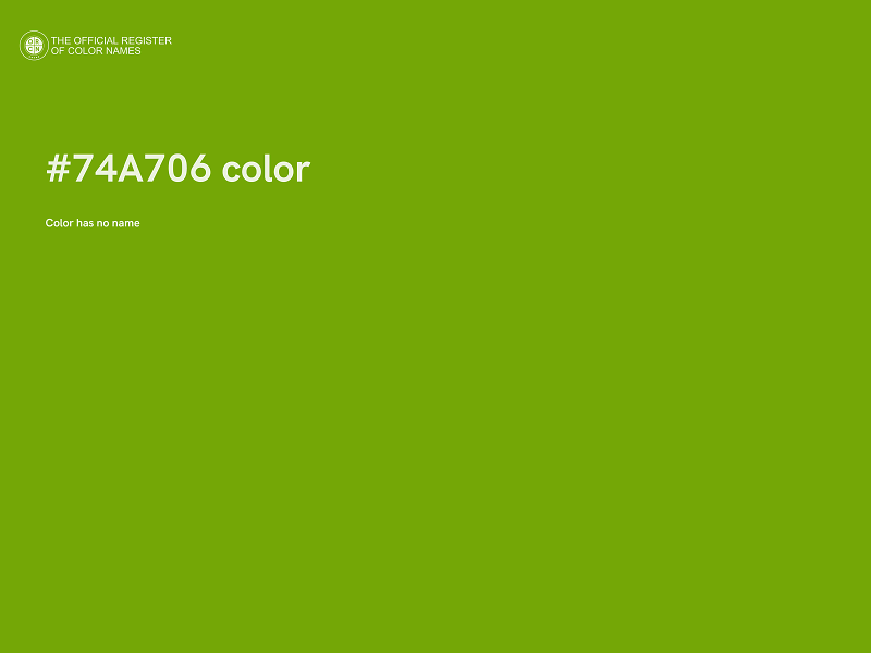 #74A706 color image