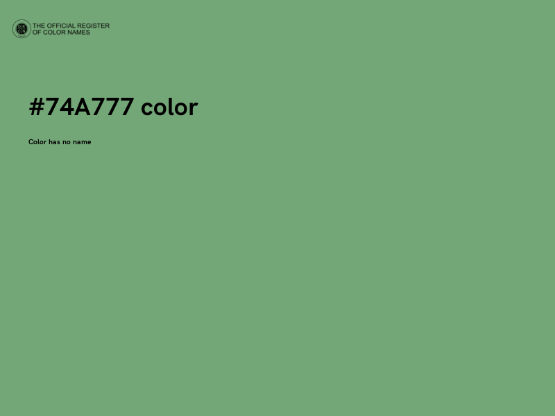 #74A777 color image