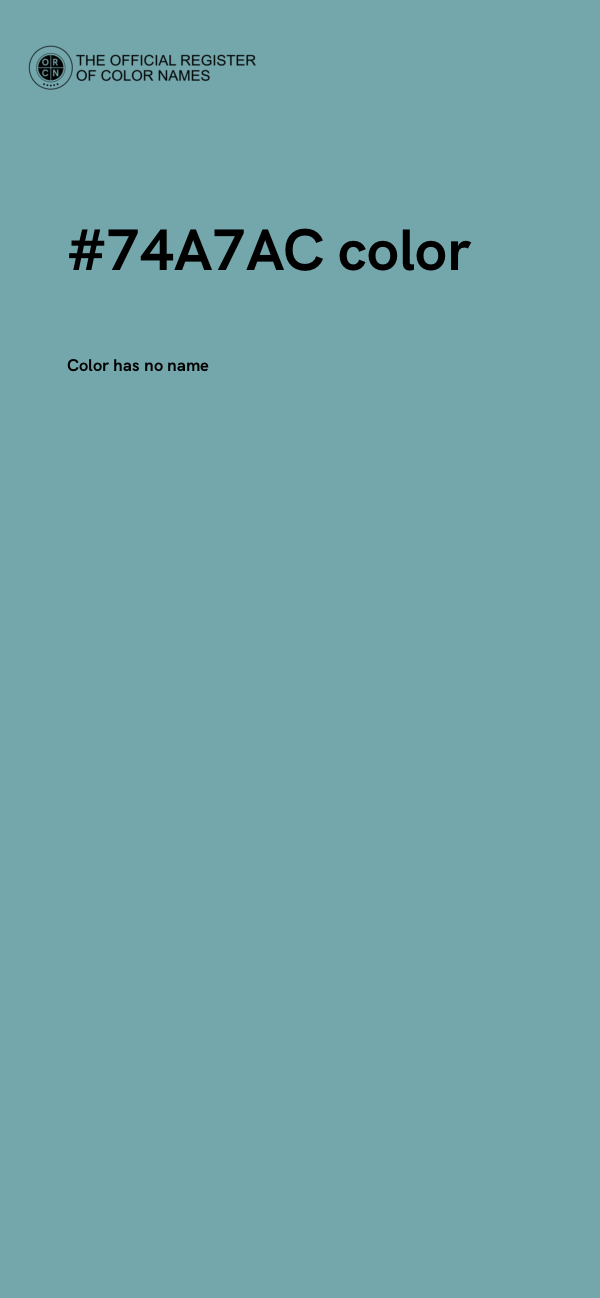 #74A7AC color image