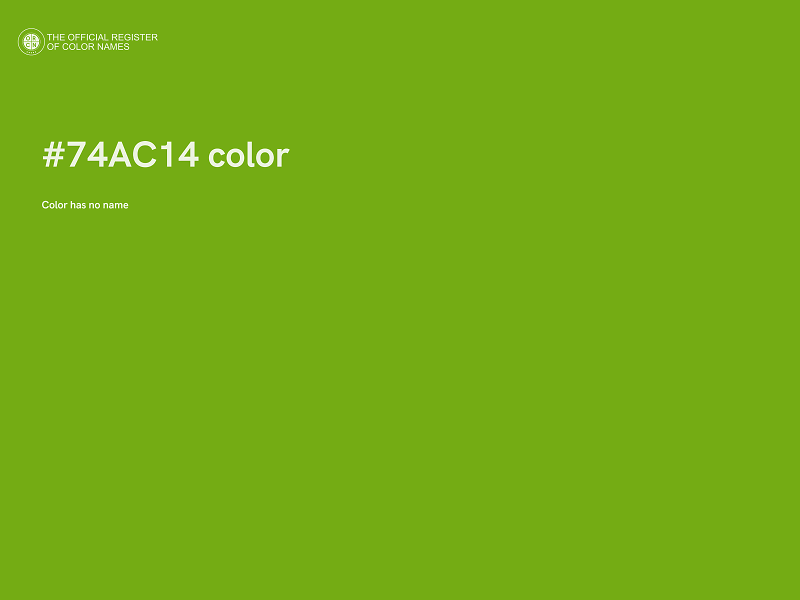 #74AC14 color image