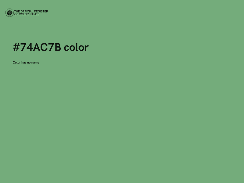 #74AC7B color image