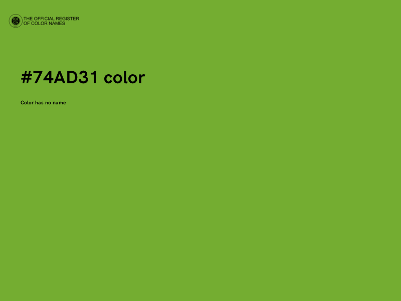 #74AD31 color image