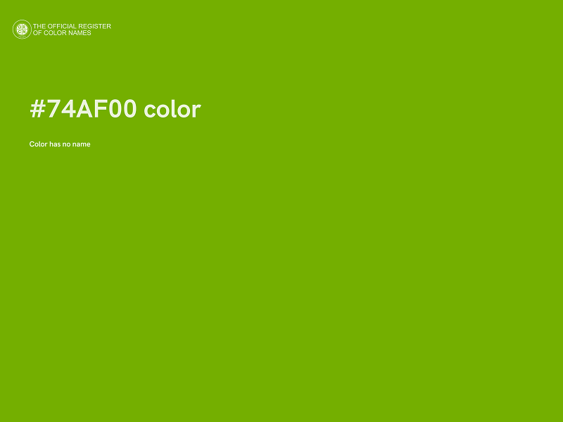 #74AF00 color image