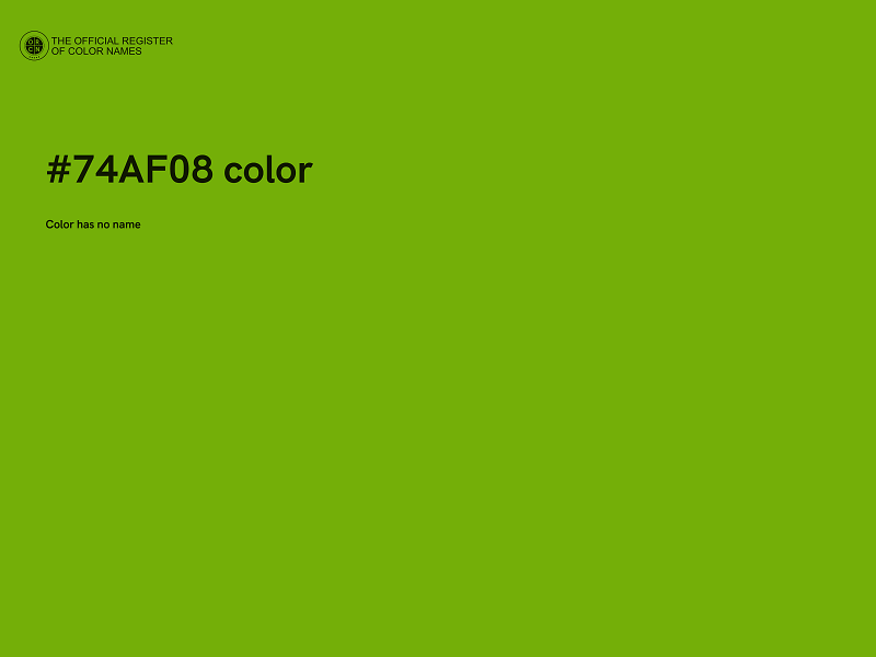 #74AF08 color image