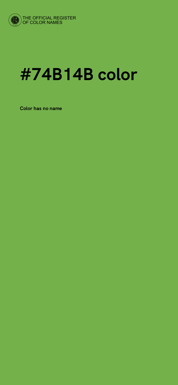 #74B14B color image