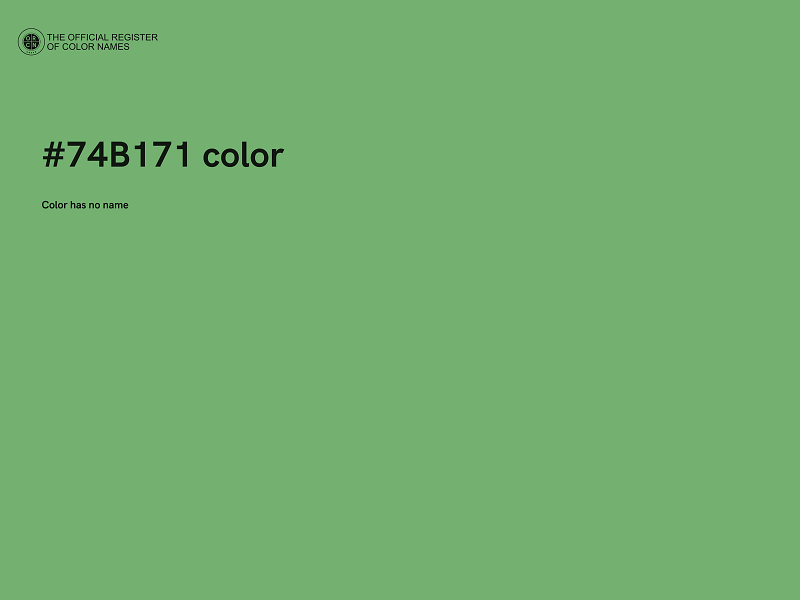 #74B171 color image