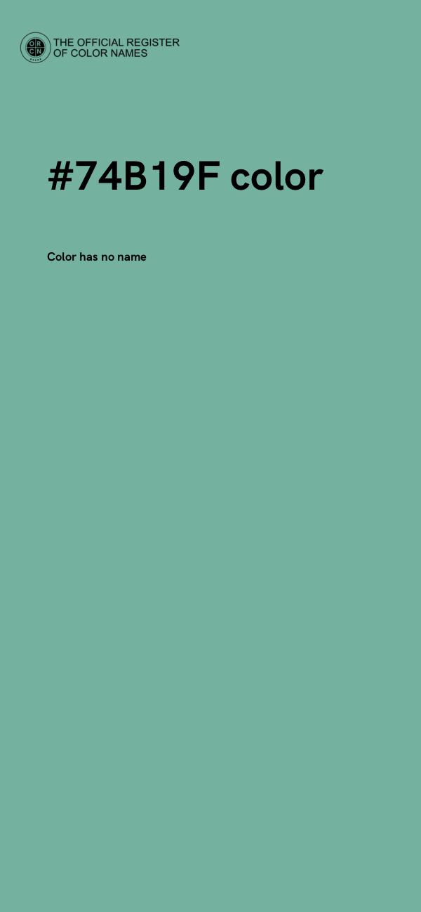 #74B19F color image