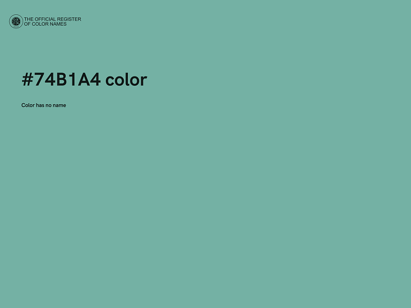 #74B1A4 color image