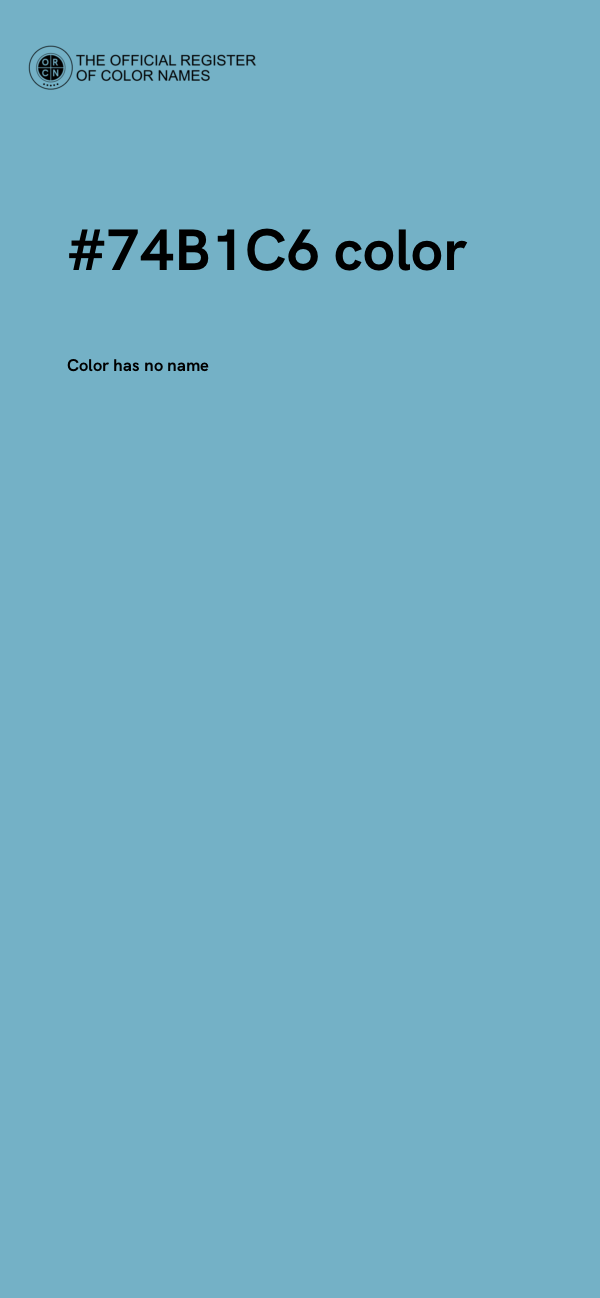 #74B1C6 color image